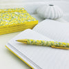 A6 Perfect Bound Notebook - Yellow Floral/Little Notes