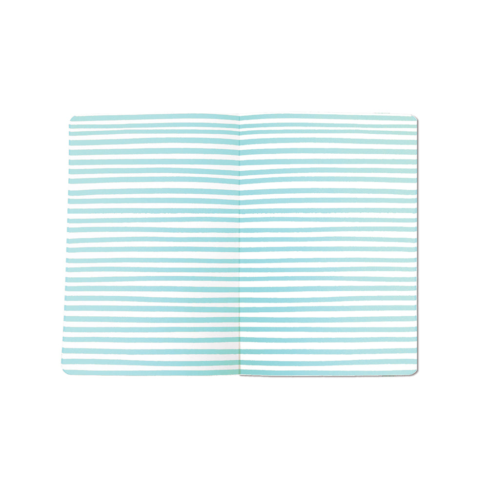 A6 Perfect Bound Notebook - Pink Floral/Notes & Thoughts
