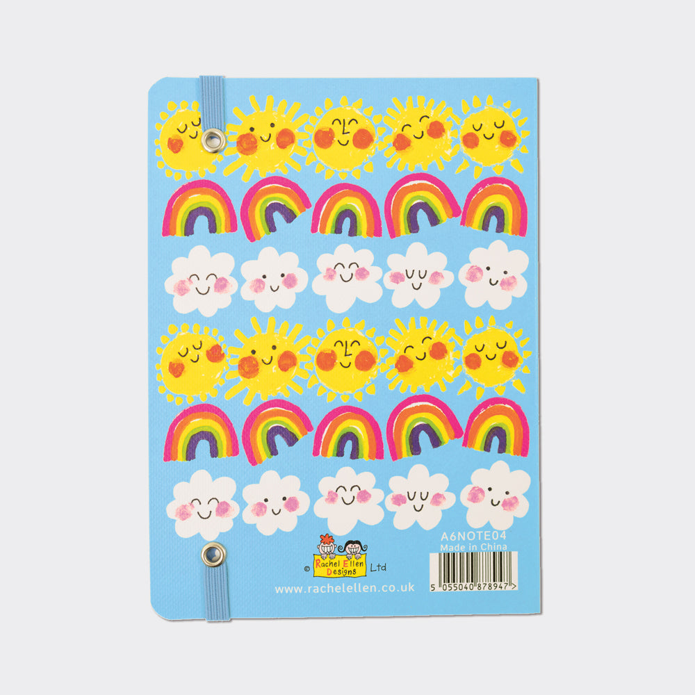 A6 Perfect Bound Notebook - Suns &amp; Rainbows/Today Look...