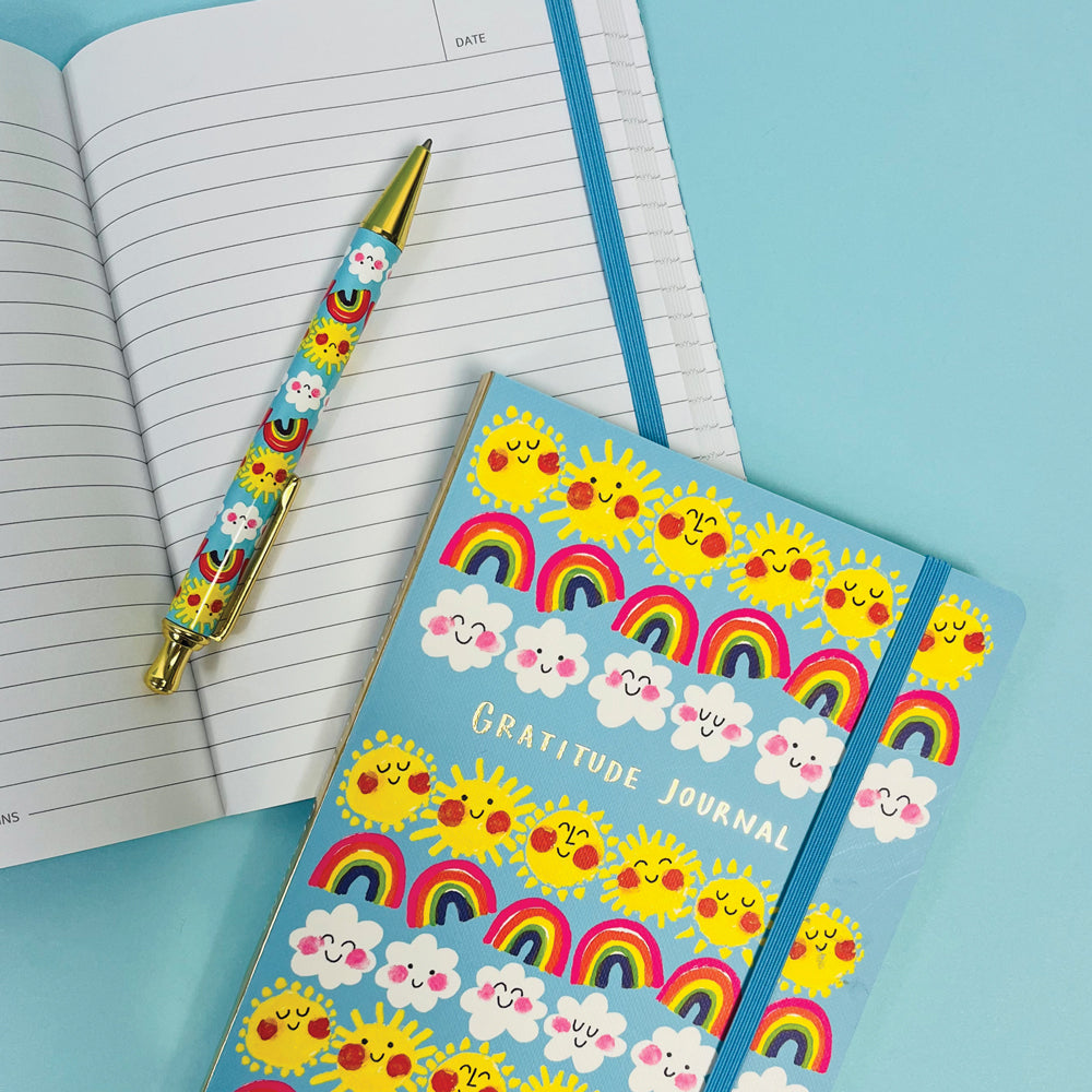 A6 Perfect Bound Notebook - Suns &amp; Rainbows/Today Look...