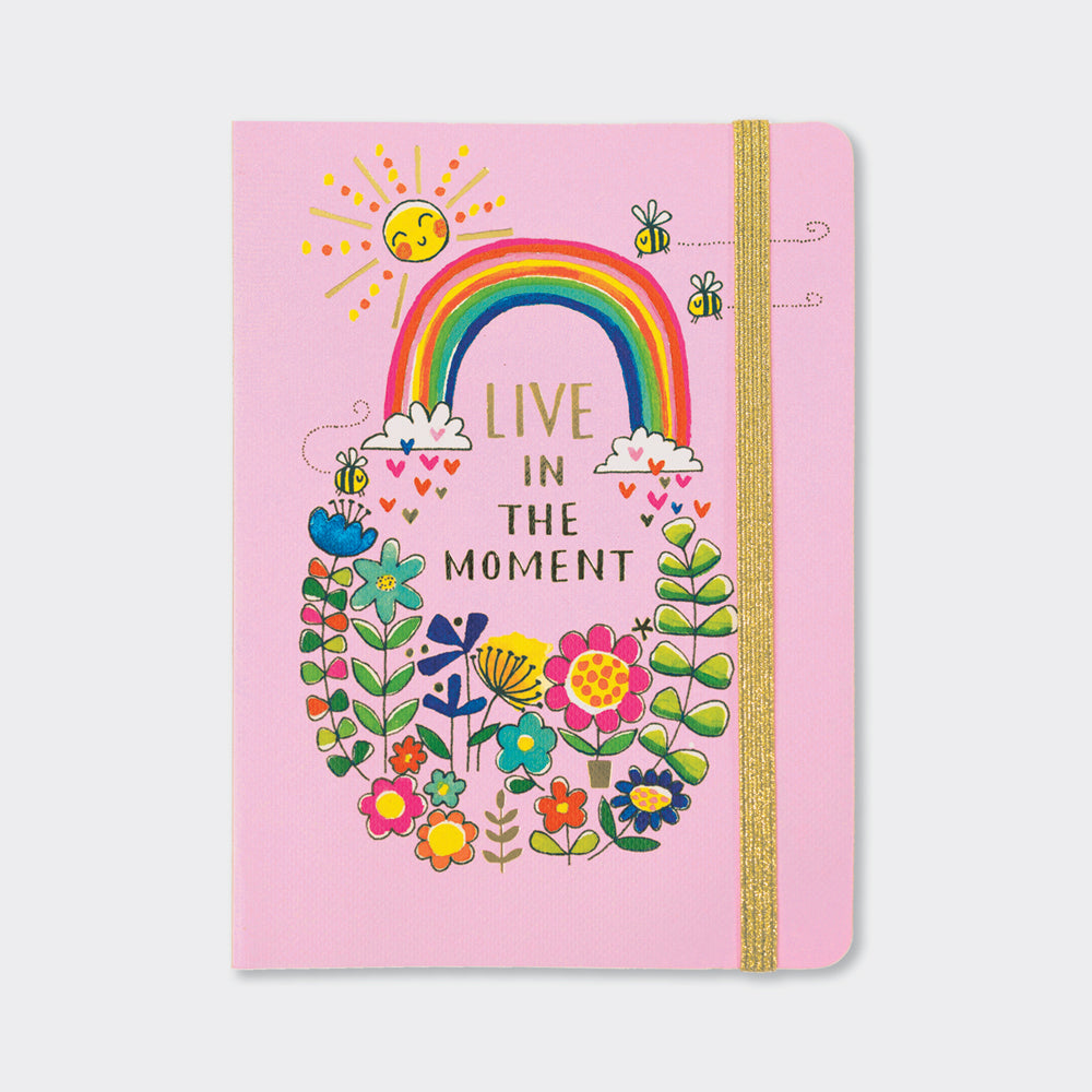 A6 Perfect Bound Notebook - Live In The Moment