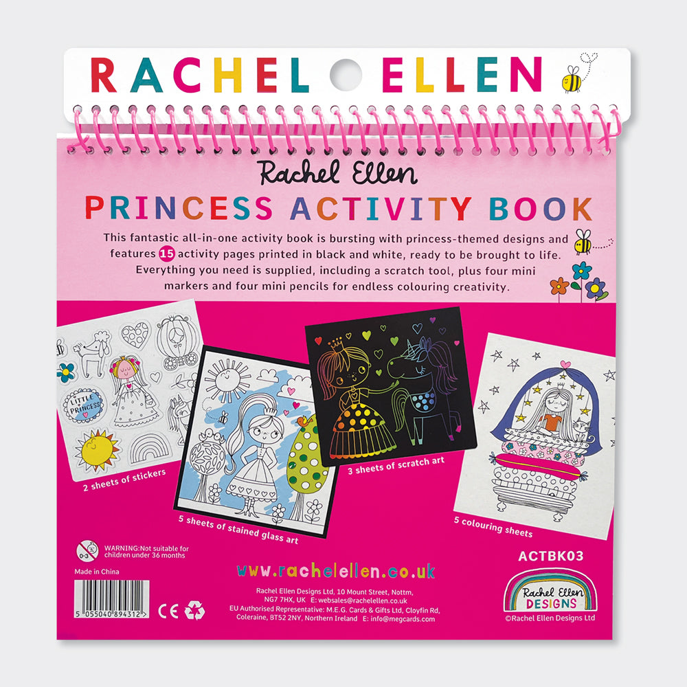 Activity Book with Scratch Art & Stickers - Fairytale Princess