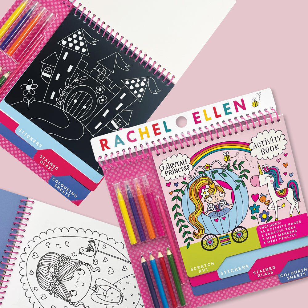 Activity Book with Scratch Art & Stickers - Fairytale Princess