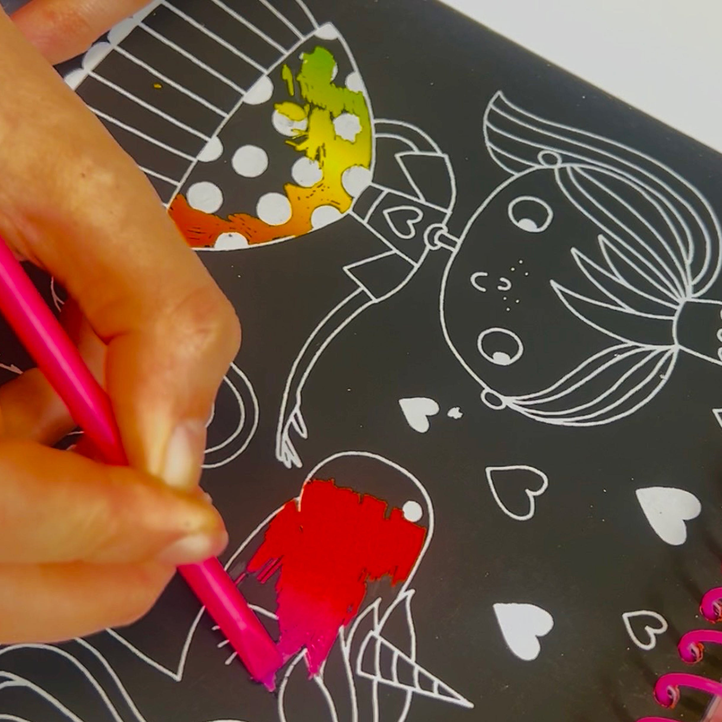 Activity Book with Scratch Art & Stickers - Fairytale Princess