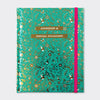 Address Book Teal & Gold Floral