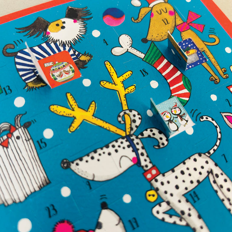 Advent Calendar Card - Christmas Dogs