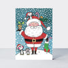Advent Calendar Card - Santa & Penguins