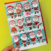 Advent Calendar Card - Multiple Santas