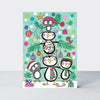 Advent Calendar Card - Penguin Christmas Tree