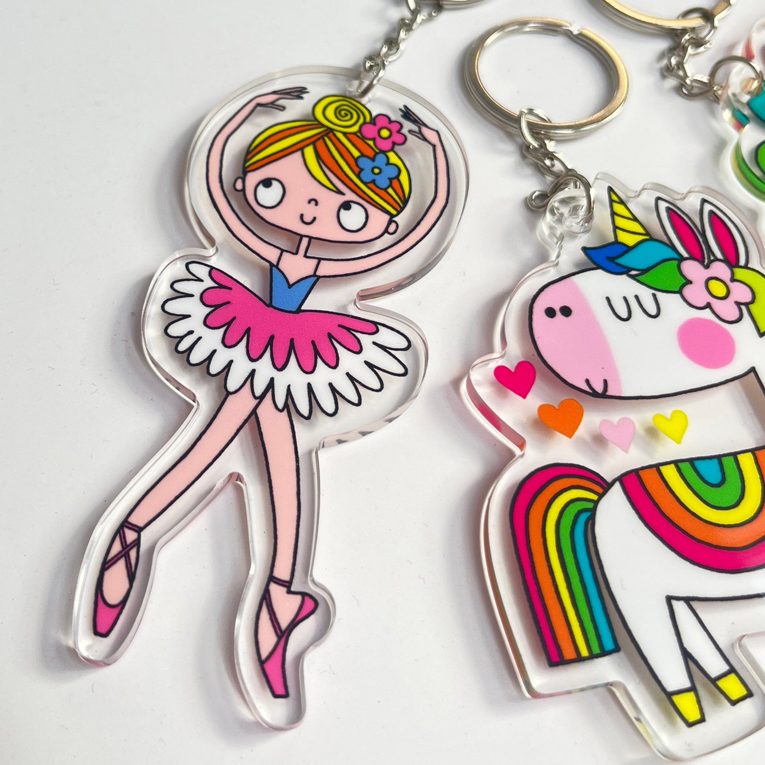 Acrylic Keyrings - Ballerina