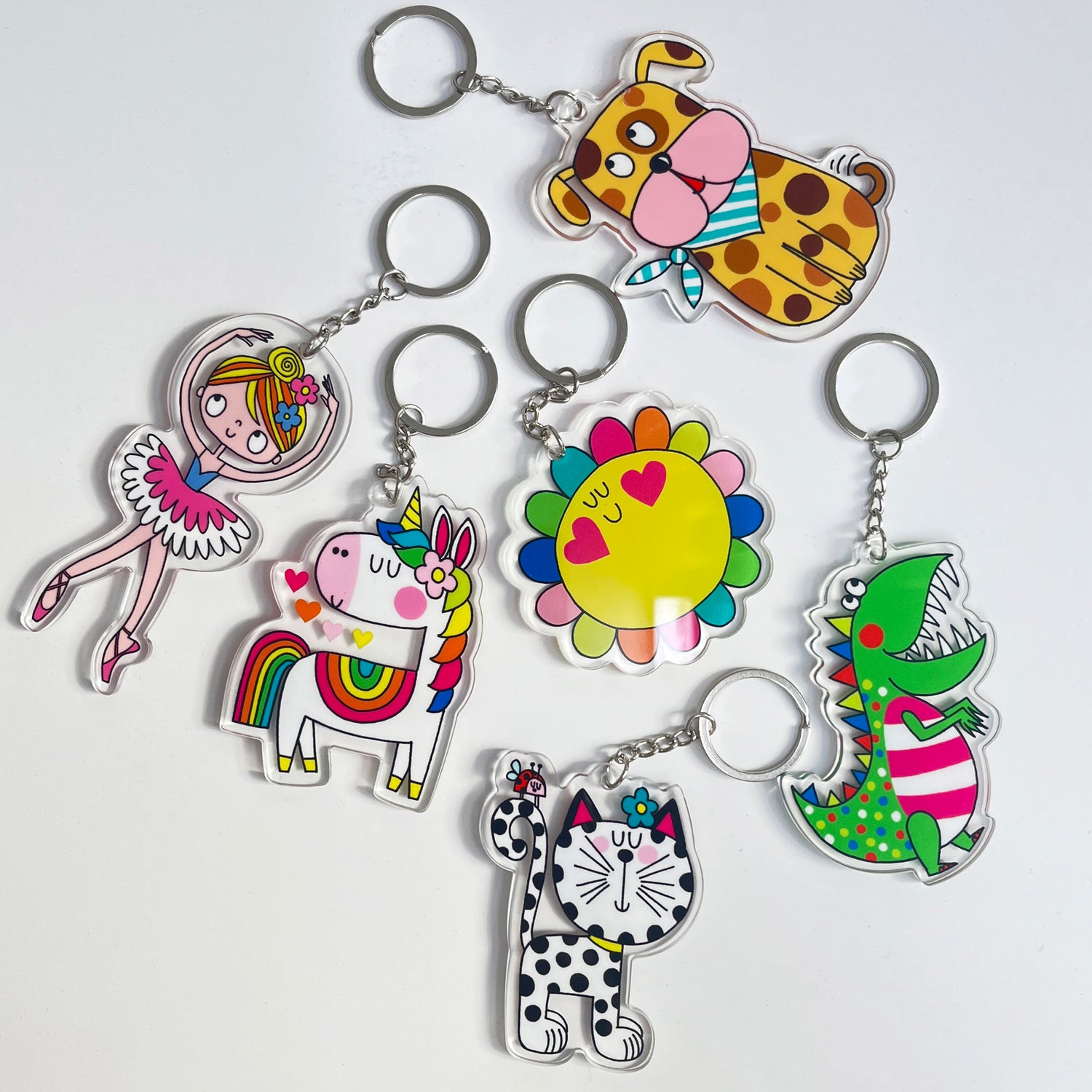 Acrylic Keyrings - Dinosaur
