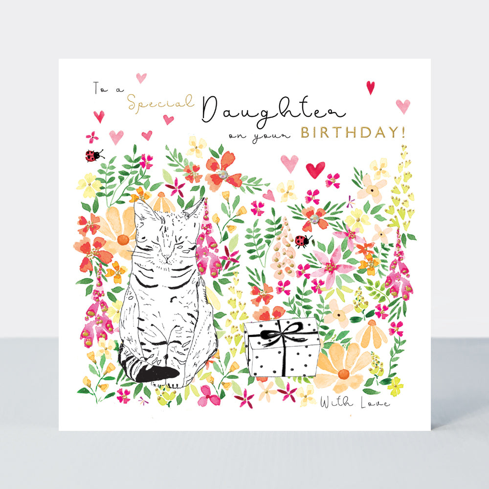 Blossom - Birthday Daughter Cat - Birthday Card