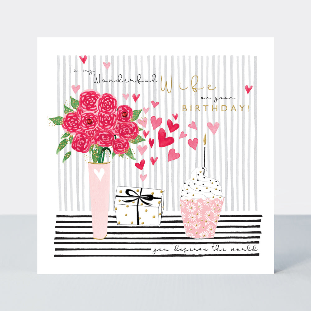 Blossom - Birthday Wonderful Wife - Birthday Card