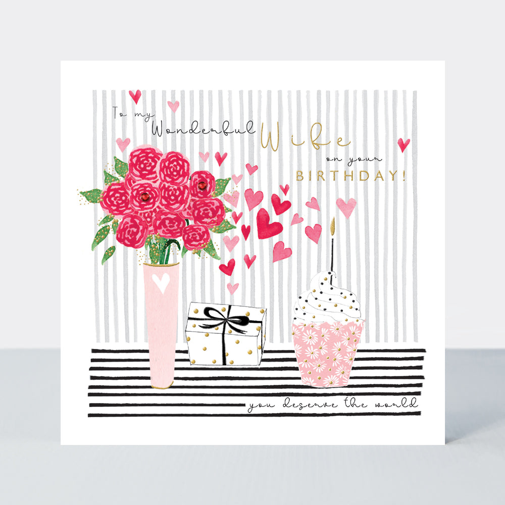 Blossom - Birthday Wonderful Wife  - Birthday Card