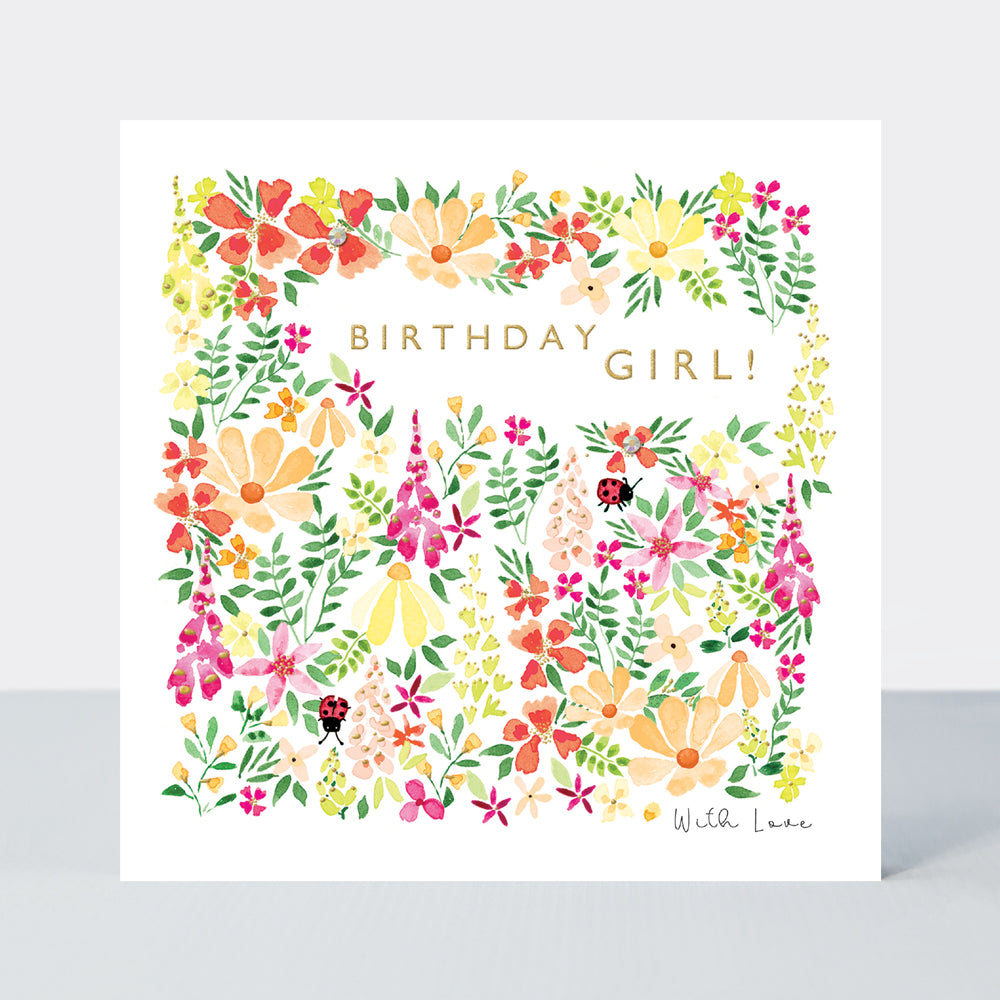 Blossom - Birthday Girl Meadow  - Birthday Card