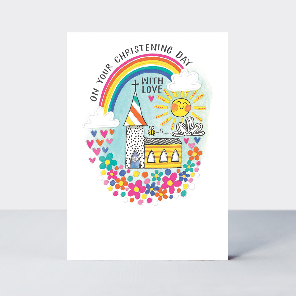 Blue Skies - Christening Card - Church