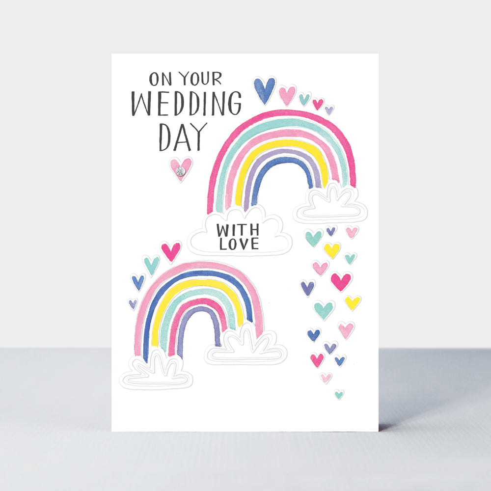 Blue Skies - Wedding Card - Rainbows
