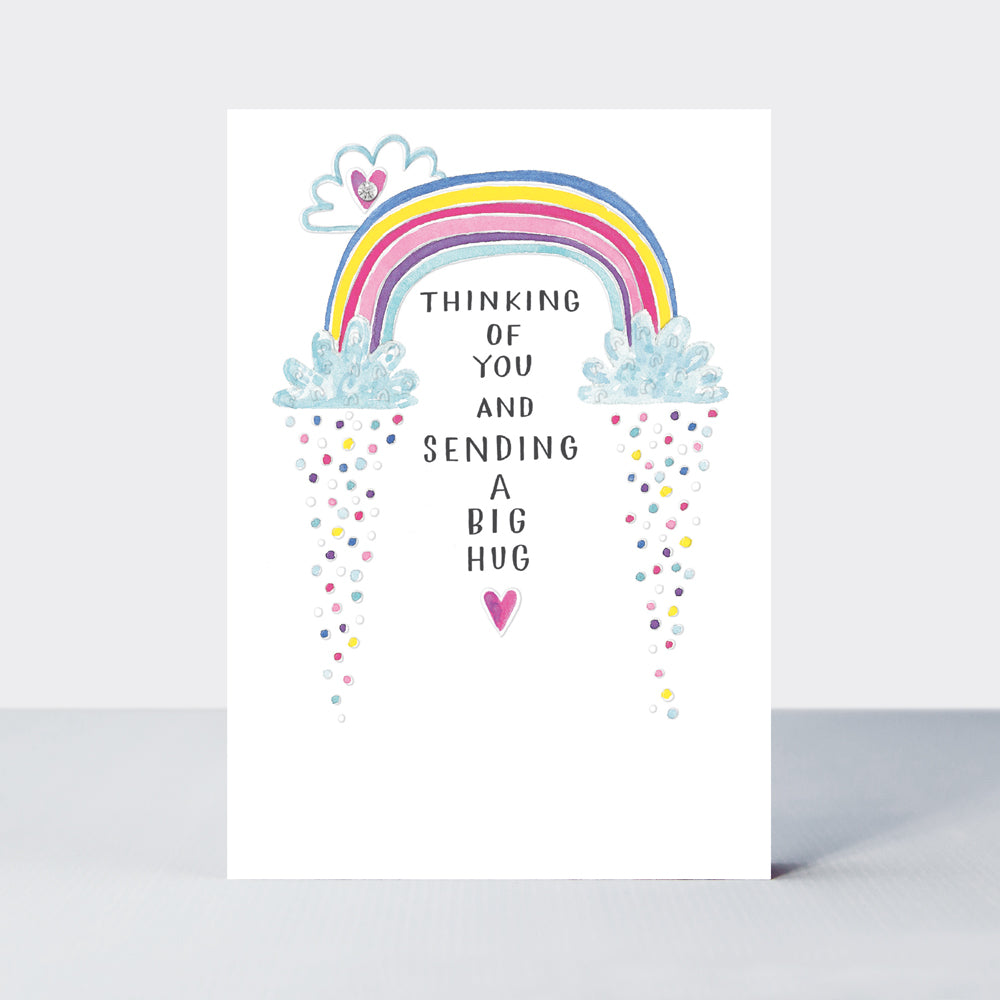 Blue Skies - Thinking of you Card - Sending a big hug