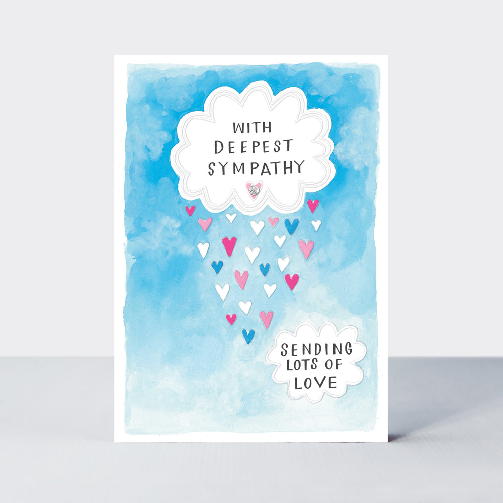 Blue Skies - Deepest Sympathy Card - Cloud
