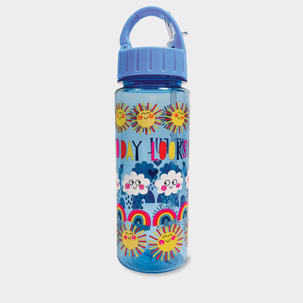 Kid's Water Bottle -Today Looks Beautiful/Suns & Rainbows