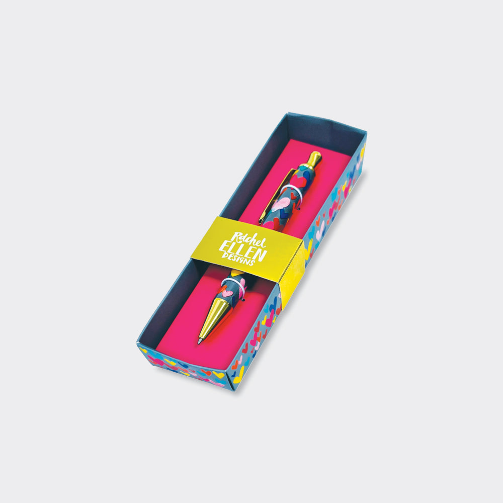 Boxed Pen - Hearts