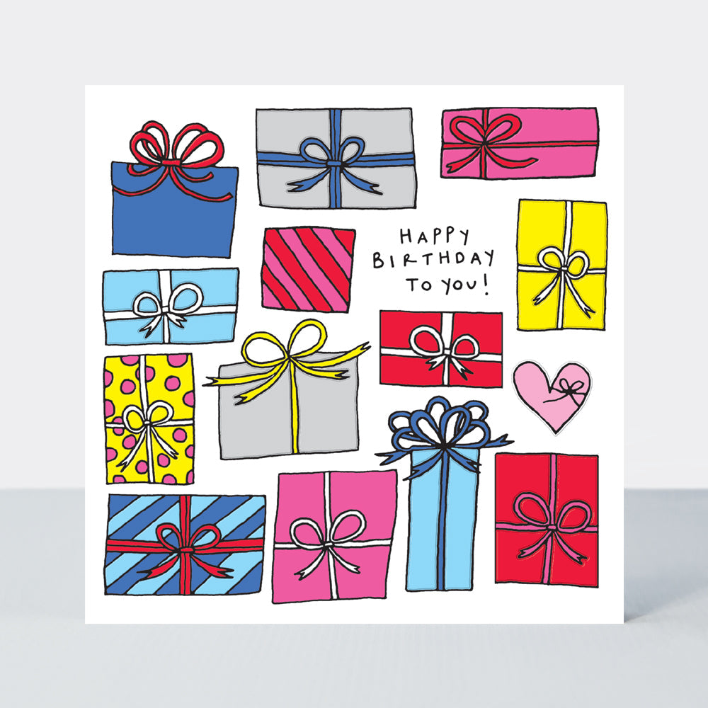 Scatter Brain - Happy Birthday To You/Colourful Presents Birthday Card