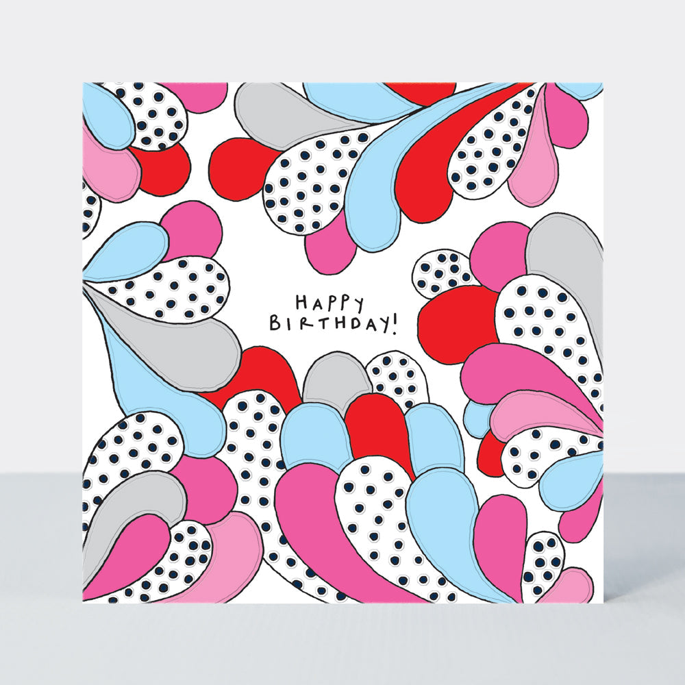 Scatter Brain - Happy Birthday/Comic Book Style Explosion Birthday Card