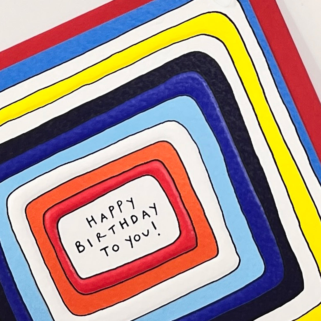 Scatter Brain - Happy Birthday To You/Colourful Stripes Birthday Card