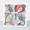 Scatter Brain - Sister Birthday/Comic Book Style Confetti Card