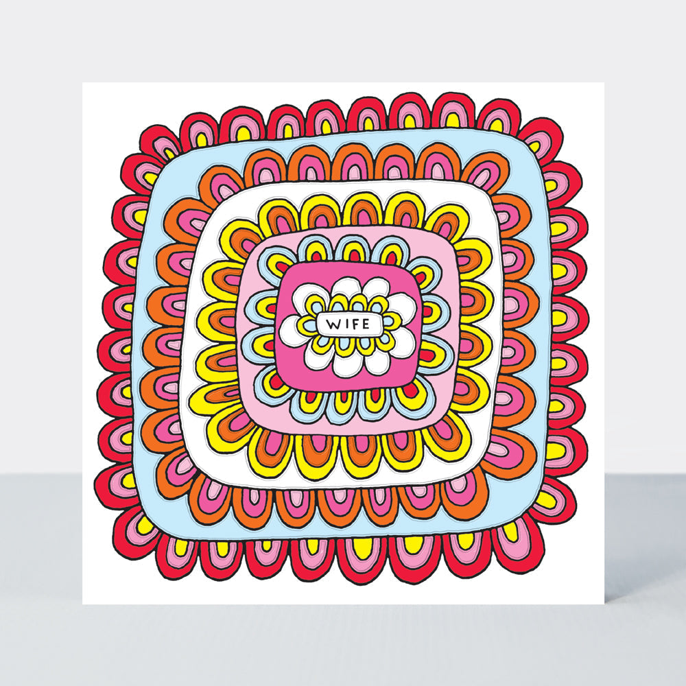 Scatter Brain - Wife Birthday/Flower Power Card