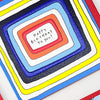 Scatter Brain - Dad Birthday/Colourful Stripes Card