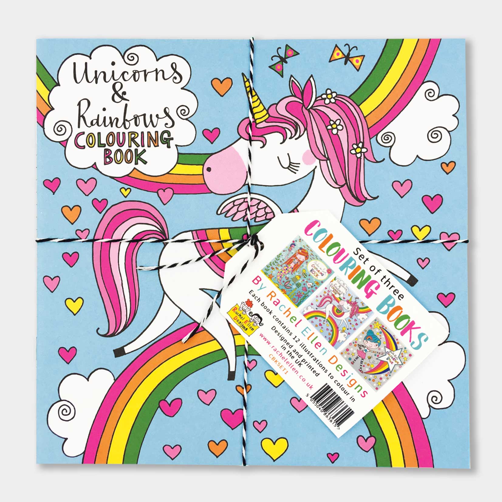 Mermaids, Unicorns & Girls Rule Colouring Book Set of 3