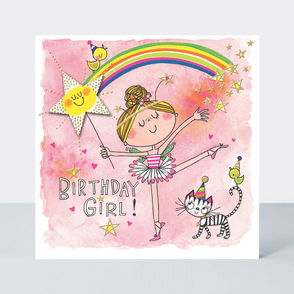 Chatterbox - Birthday Girl Ballerina Fairy  - Birthday Card