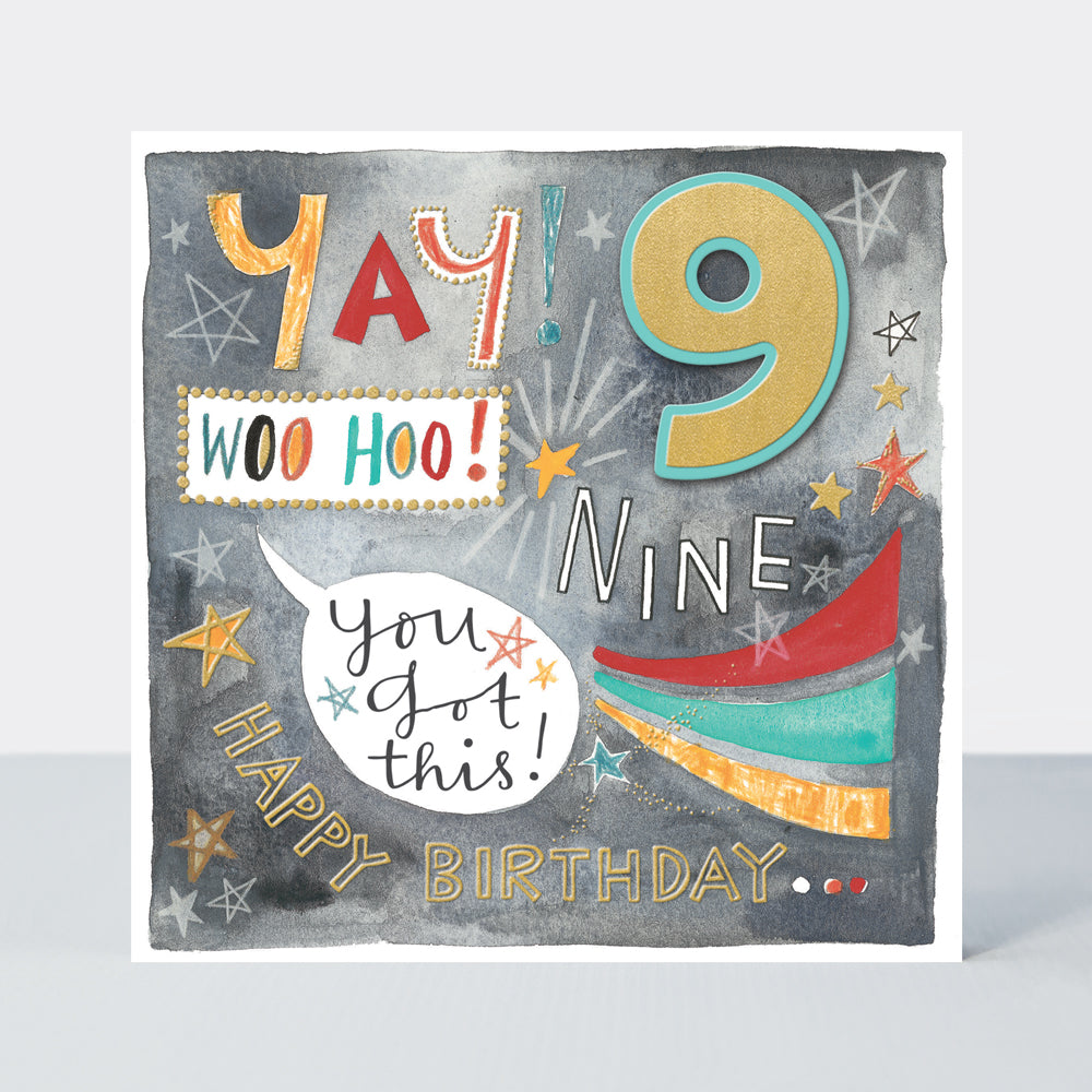 Chatterbox - Happy Birthday Yay! 9 You got this - Birthday Card