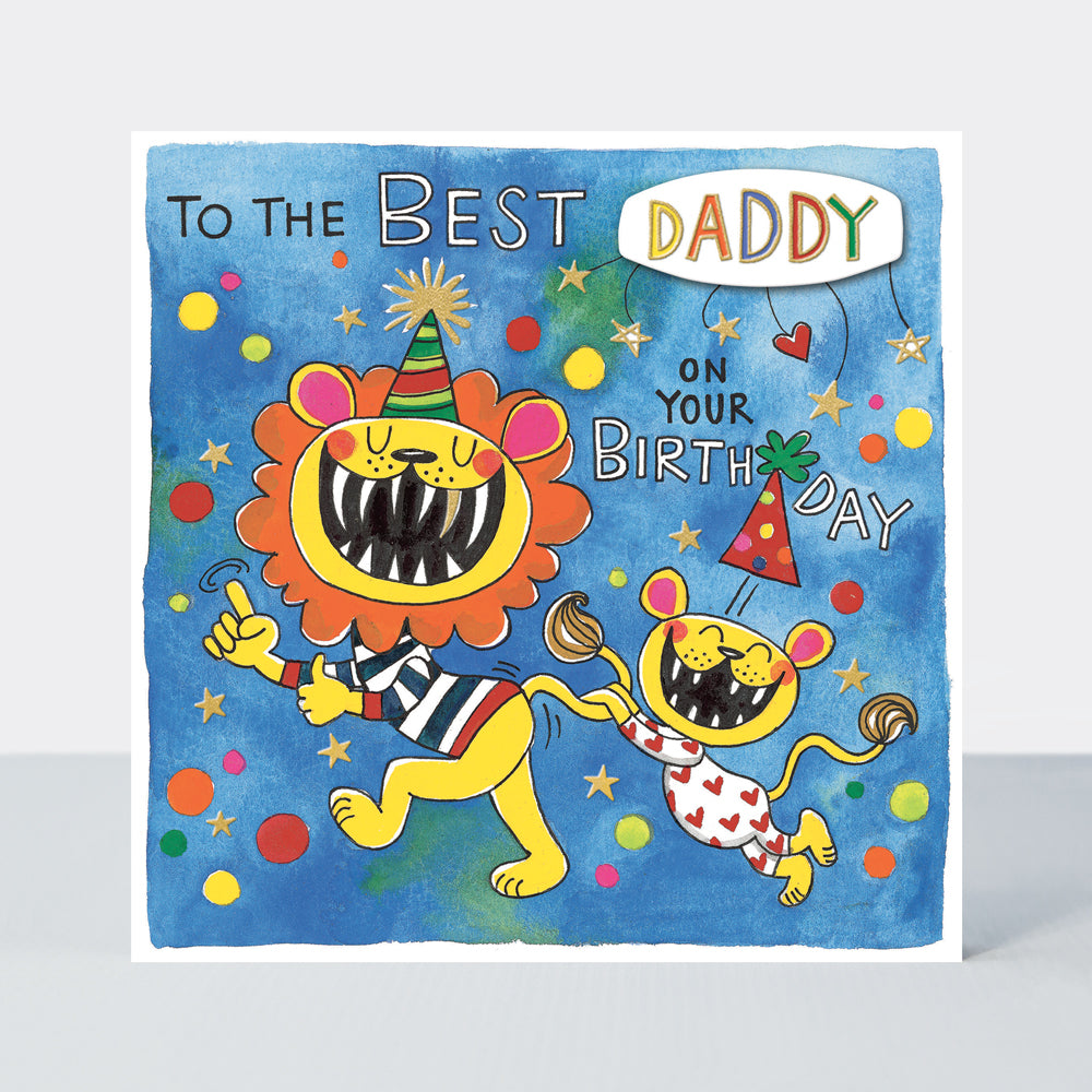 Chatterbox - Best Daddy Lions - Birthday Card