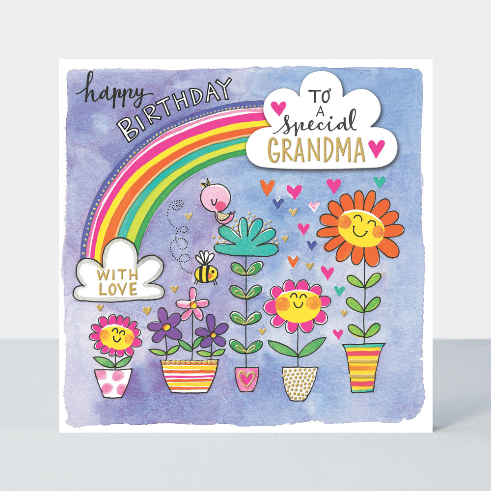 Chatterbox - Special Grandma Flower Pots - Birthday Card