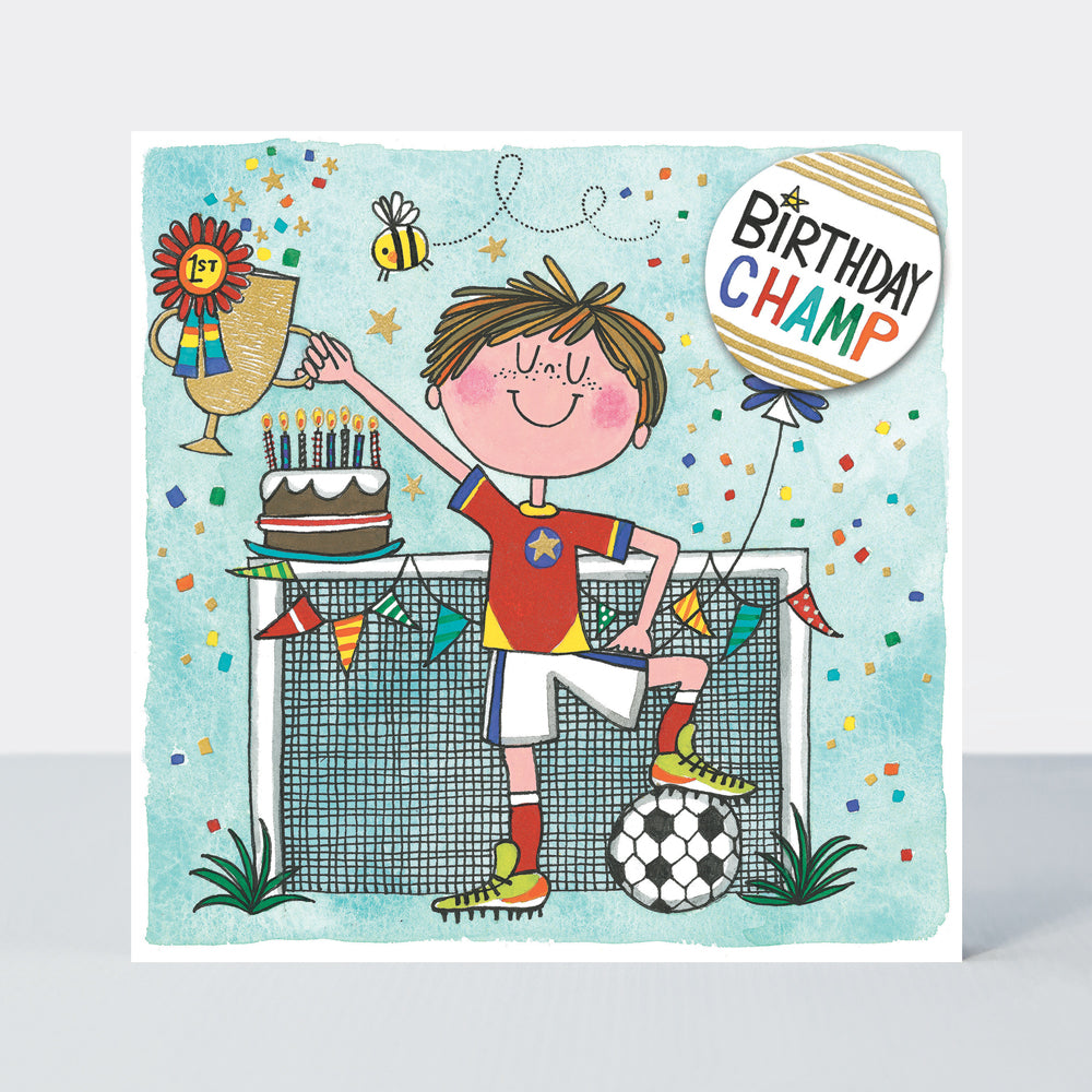 Chatterbox - Birthday Champ Football Boy - Birthday Card