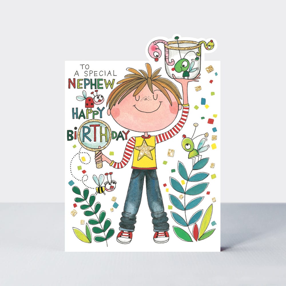 Cherry on Top - Special Nephew Bug Collector  - Birthday Card