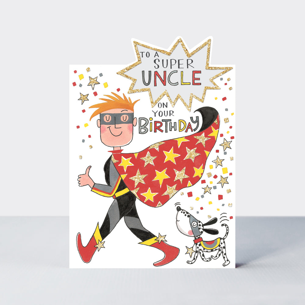 Cherry on Top - Super Uncle/Super Hero - Birthday Card