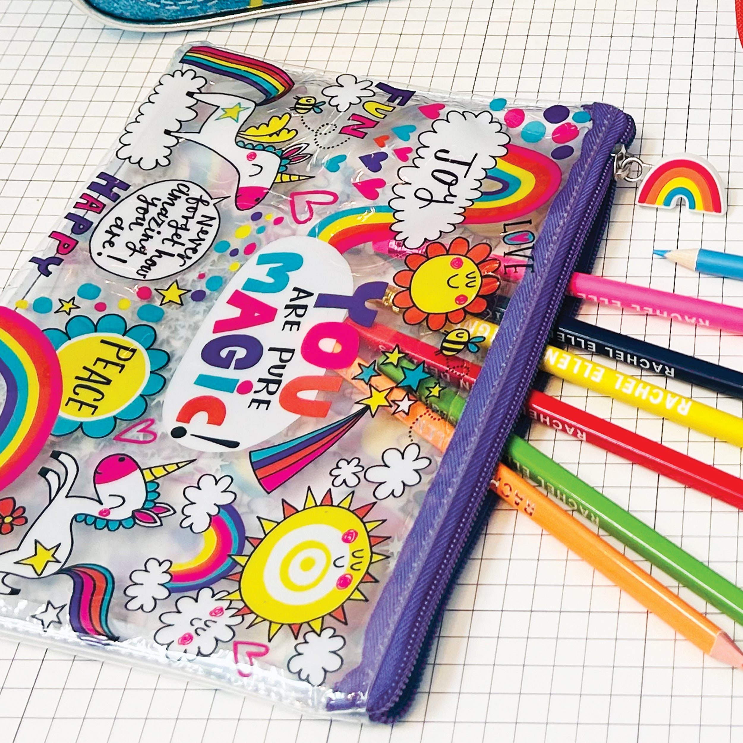 Clear Pencil Case/Pouch - &