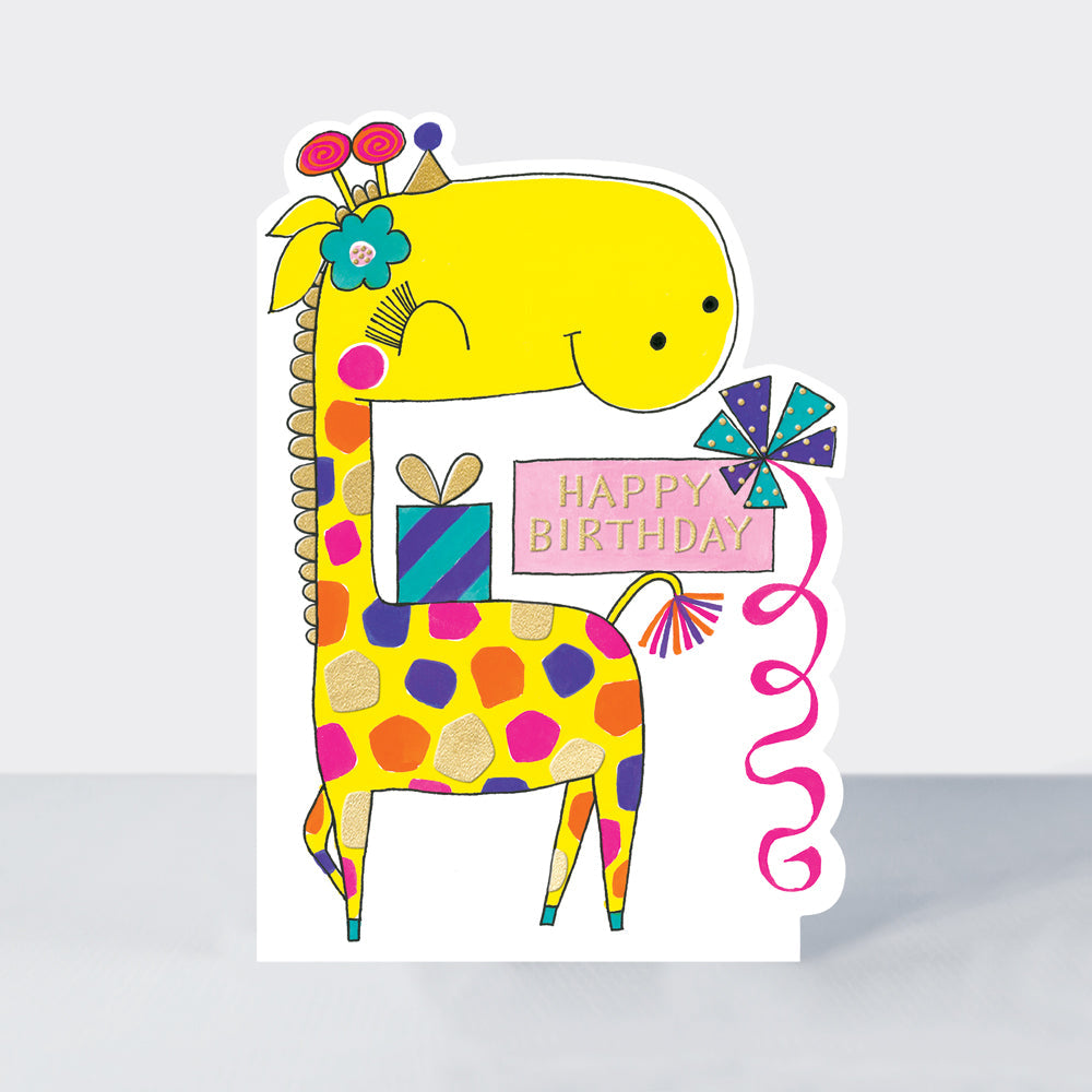 Cookie Cutters - Happy Birthday Giraffe - Birthday Card