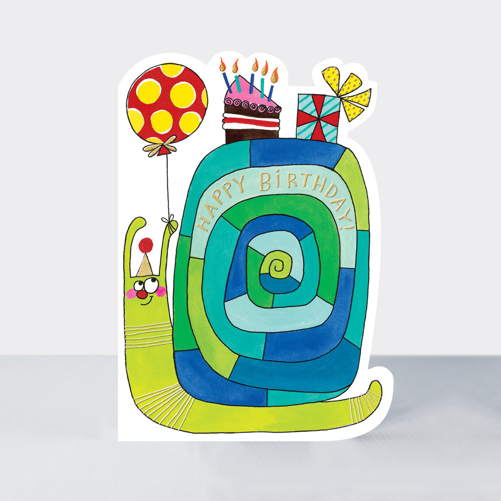 Cookie Cutters - Happy Birthday Snail - Birthday Card