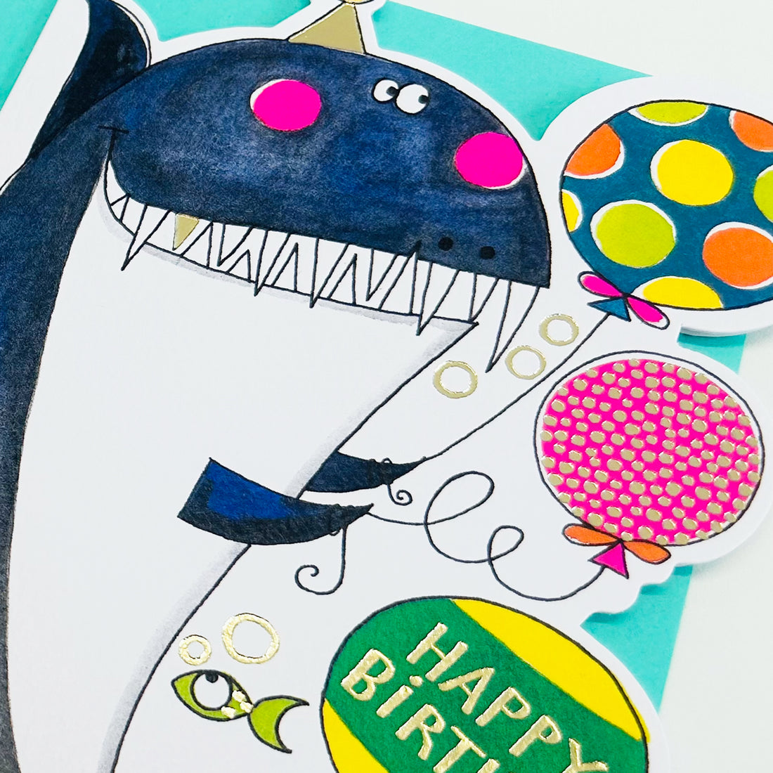 Cookie Cutters - Happy Birthday Shark - Birthday Card