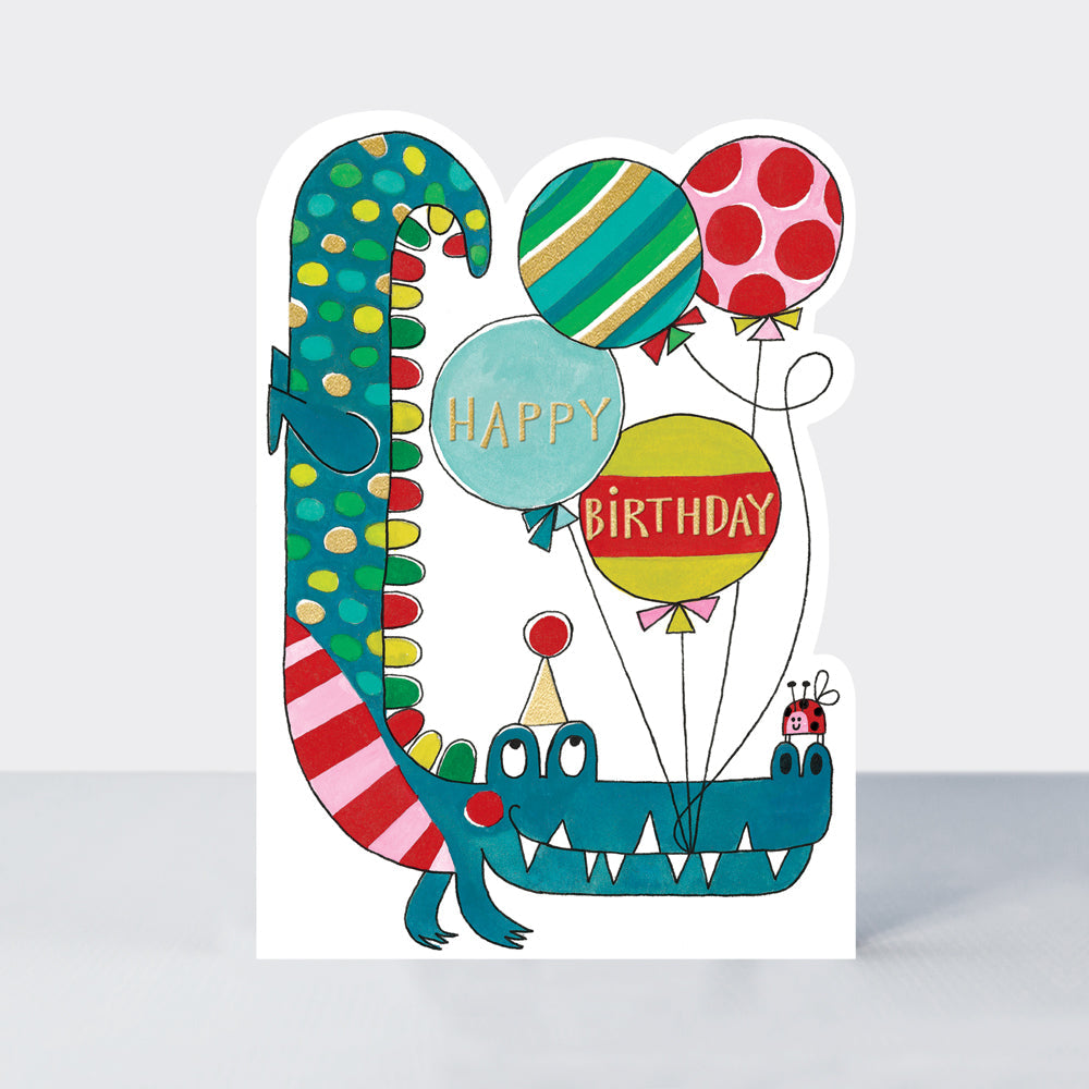Cookie Cutters - Happy Birthday Crocodile - Birthday Card