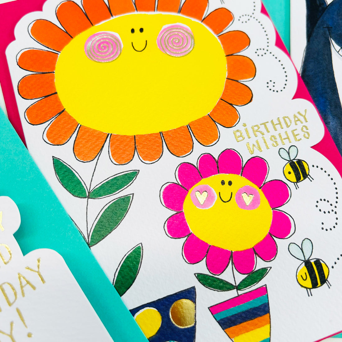 Cookie Cutters - Birthday card Wishes and Flower Pots