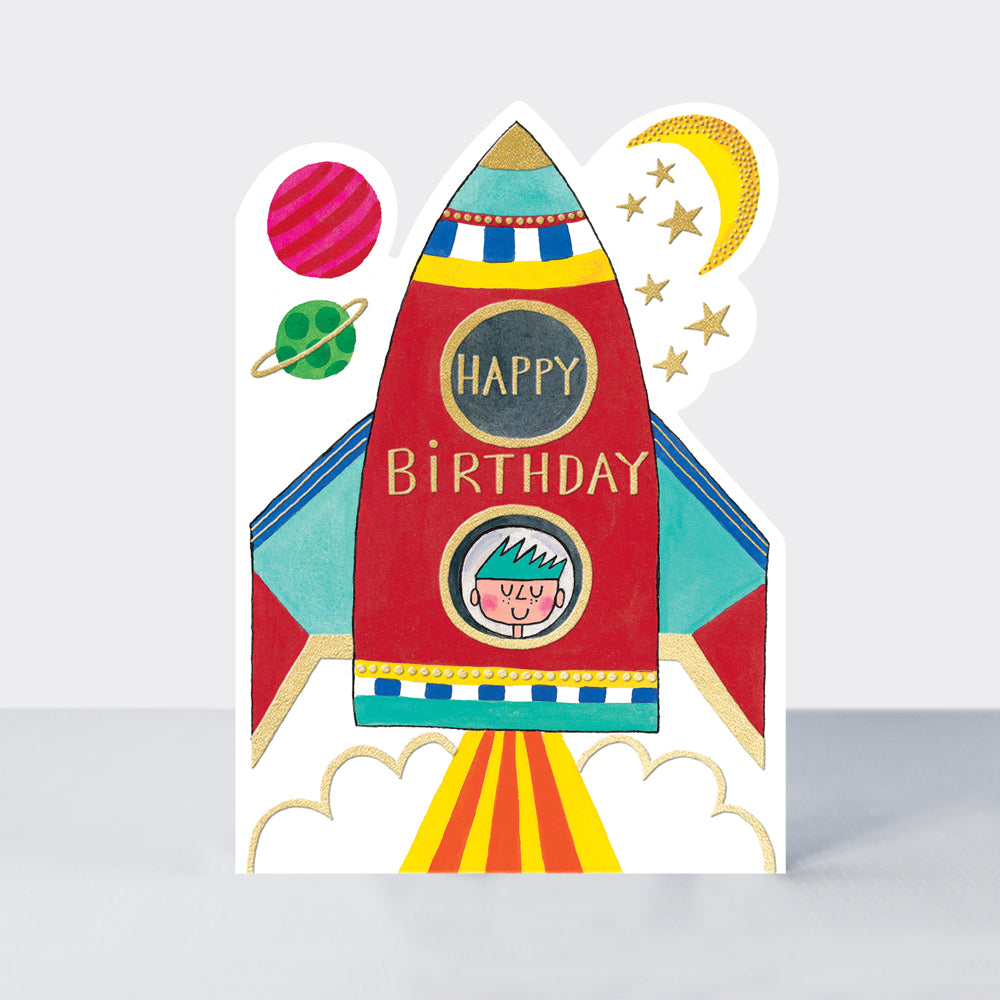 Cookie Cutters - Happy Birthday - Rocket Birthday card