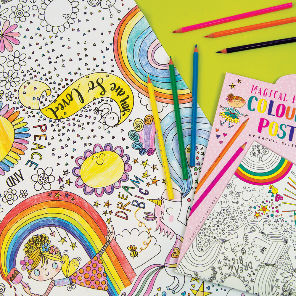 Giant Colouring Posters - Magical Fairy Land