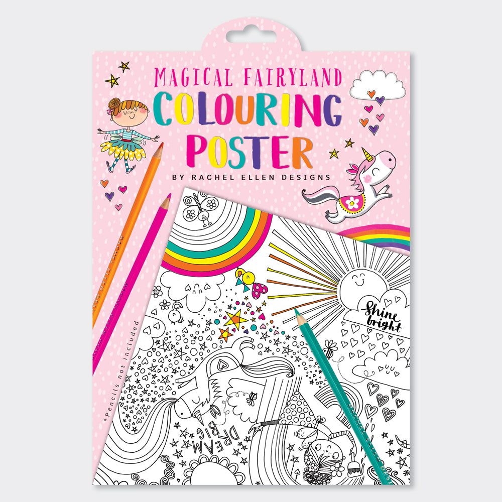 Giant Colouring Posters - Magical Fairy Land