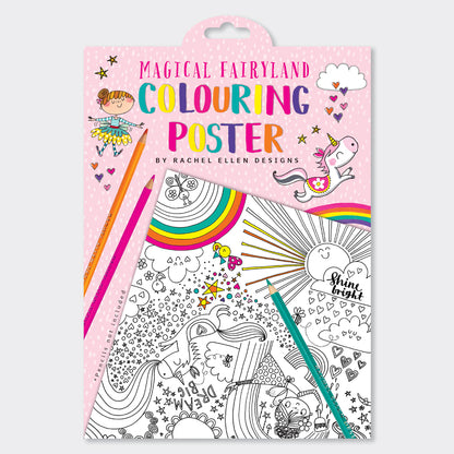 Giant Colouring Posters - Magical Fairy Land