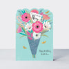 Delilah - Nan Birthday Bunch of Flowers  - Birthday Card